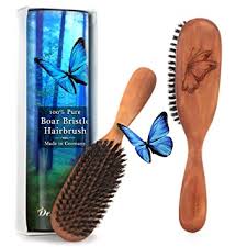 So, what makes it special? 100 Pure Wild Boar Bristle Hair Brush Model Pw1 Stiff Natural Bristles Best For Fine To Medium Hair Thickness Pear Wood Handle Premium Quality Hairbrush Made In Germany By Desert Breeze Distributing