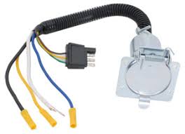 Trailer wiring color code explanation truck trailer light wiring: Quick Connect Trailer Wiring Harness 7 Way Adapter Metal U Haul