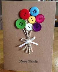 Handmade Button Cards By Hareandbear On Etsy Idee Per Biglietti Di Compleanno Biglietti Auguri Fai Da Te Compleanno Idee Fai Da Te