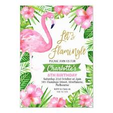 Pink Green Let S Flamingle Birthday Invitation Zazzle Com Flamingo Birthday Invitations Birthday Invitations Flamingo Birthday