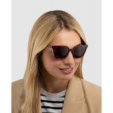 Radley London Women's 6506 Dark Rose Pink/Leopard Oversized Square  Sunglasses