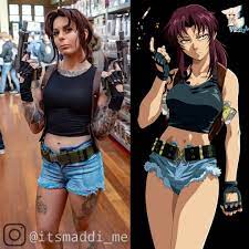 Revy From Black Lagoon Black Lagoon Cosplay Superhero