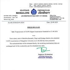 Karnataka pgcet 2021 exam is likely to be conducted in august. Mangalore University Final Year Ug Pg Exams 2020 Postponed Check Details Here