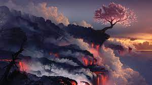Epic Fantasy Wallpaper Full Hd On Wallpaper 1080p Hd Landscape Wallpaper Volcano Wallpaper Fantasy Landscape