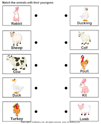 Match Farm Animals To Their Babies Mother And Baby Animals Farm Animals Preschool Baby Farm Animals