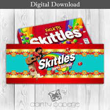 Download Elena Of Avalor Skittles Wrapper Printable Digital Download Skittles Wrappers Birthday