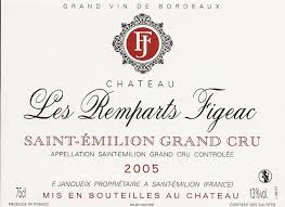 Etiquette Les Remparts Figeac Bordeaux Wine Wines French Bordeaux