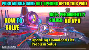 Pubg Mobile Not Working After Updating Download List Issue Solved Checking For Update Problem Solve Youtube