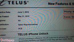 These iphones models come locked when you purchased them directly from bell. Telus Will Now Unlock Your Iphone For 50 Starts June 1st Mobilesyrup