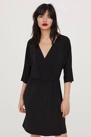 Jersey Wrap Dress Black Women H M Us Shop Short Dresses Jersey Wrap Dress Wrap Dress Short