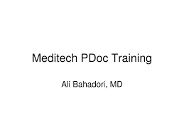 Ppt Meditech Pdoc Training Powerpoint Presentation Free
