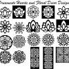 Find vectors of floral pattern. 1