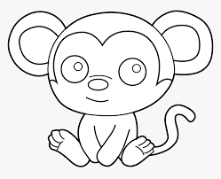 Fingerling toys are sure to be a hit with kids who love animals. Cartoon Baby Monkey Images Easy Colouring Pages To Print Hd Png Download Transparent Png Image Pngitem