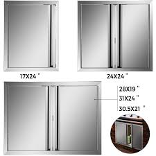 outdoor kitchen bbq island door