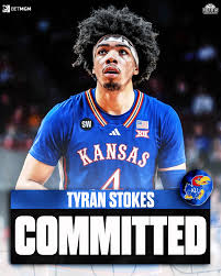 NEWS: Tyran Stokes the No. 1 player in the class of 2026 has committed to  Kansas, he announced.