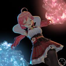 Some Edit Practice I did using Some Hololive 3D Model I found