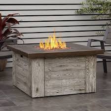 Realflame Forest Ridge Weathered Gray Propane Fire Table With Natural Gas Conversion Kit Goedekers Com Propane Fire Pit Table Fire Pit Table Fire Table