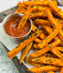 Recipe for spicy dipping sauce with sriracha for sweet potato fries. Sweet Potato Fries Crispy Easy Oven Method Wellplated Com