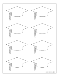 Free Printable Graduation Cap Template 2 Sizes Pjs And Paint Graduation Cap Template Graduation Cap Graduation Diy