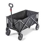 Outdoor Collapsible Utility Standard Wagon, Black Woods