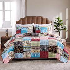 Bohemian & eclectic quilts & coverlets : Amazon Com Greenland Home Bohemian Dream Quilt Set 3 Piece King Cal King Home Kitchen
