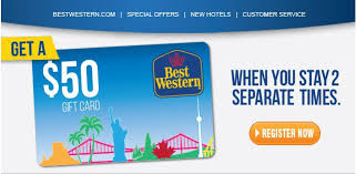Best western gift card promotion. Best Western Stay Twice Get 50 Promotion Points With A Crew