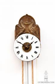 A miniature German Black Forest striking and alarm Sorg wall clock, circa  1830