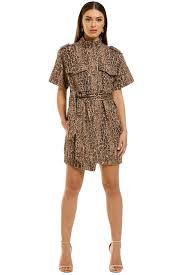 Reiterate Dress Brown Leopard