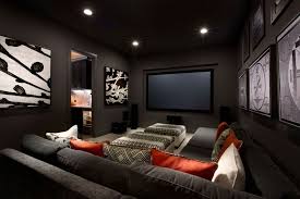 Excellent Small Media Room Ideas Using Grey Fabric Sofa With Minimalist Modern Interior Design And Mi Small Media Rooms Living Room Grey Cream Grey Living Room