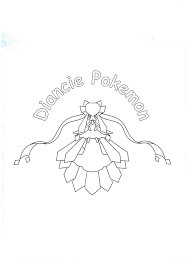 View and print full size. Diancie Pokemon Coloring Page Free Printable Coloring Pages For Kids