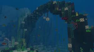 Without a base, a player . An Underwater Arch Lookin Thing I Made Wip Want To Build A House Underneath Any Tips R Minecraft