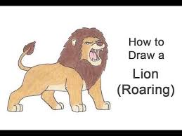 Learn How To Draw A Cartoon Lion Roaring With This How To Video And Step By Step Drawing Instructions Lio Cartoon Lion Lion Drawing Simple Cute Easy Drawings