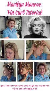Hairstylism Pin Curl Hair Hair Curling Tutorial Retro Hairstyles