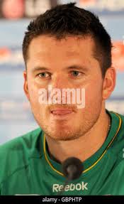 South Africa's Graeme Smith, right, celebrates with Lonwabo Tsotsobe (88)  and Ryan McLaren, center, after South Africa defeated the West Indies  during an ODI cricket match in North Sound, Antigua, Monday, May