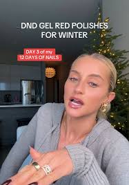 DND Gel Red Polishes for Stunning Winter Nails