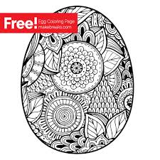 Here is a free coloring page of easter egg. Free Easter Egg Coloring Page Make Breaks