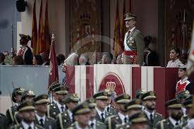 España celebra su fiesta nacional con el tradicional desfile militar. Desfile Militar Con Motivo De La Fiesta Nacional De Espana Agencia Anadolu