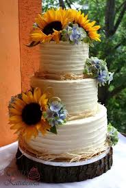 Sunflower Wedding Cake By Cakes By Katulienka Http Cakesdecor Com Cakes 284150 Sunflower Wedding Cak Sunflower Wedding Sunflower Wedding Cake Wedding Cakes
