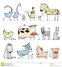 Cute Cartoon Stick Legs Style Children Illustration Funny Illustration Deer Cartoon