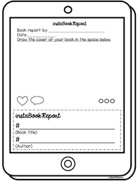 Instagram Book Report Template Reading Classroom Fun Distance Learning Book Report Templates Book Report Reading Classroom