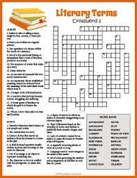 No Prep Literary Terms Crossword Puzzles Crossword Puzzles Literary Terms Crossword