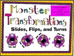 Included Set Of 24 Slide Flip Turn Task Cards Student Directions Teacher Directions Student Response Sheet Ans Turn Ons Transformations Math Shapes Lessons