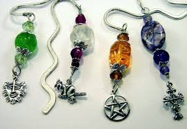 Metal Hook Beaded Gemstone Bookmarks Choose Yours By Paganpieces Necklace Displays Beaded Bookmarks Metal Bookmarks