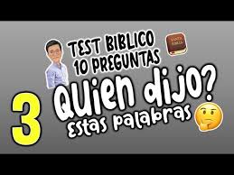 Site de materiais da igreja adventista. Quien Dijo Estas Palabras 3 Test Biblico Youtube