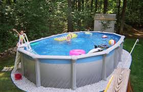 16 32 Oval Above Ground Pool Pool Design Ideas Swimming Pool Maintenance Above Ground Pool Landscaping Small Above Ground Pool