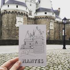 Carte Postale Chateau De Nantes Postcard Nantes Castle