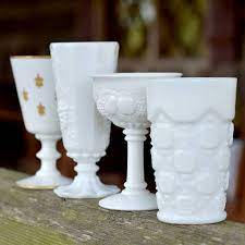 10 vintage milk glass art deco 1930's spice jars shakers red black griffith's. Vintage Milk Glass Replacements Ltd