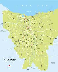 The overall city of jakarta is considered a special province and headed by a governor. Jakarta Map Peta Jakarta Djakarta Map