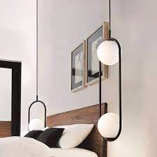 Check spelling or type a new query. Globe Pendant Lighting Modern White Glass 2 Lights Black Hanging Ceiling Lamp For Bedro Globe Pendant Light Hanging Pendant Lights Bedroom Modern Pendant Light