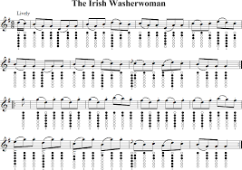The Irish Washerwoman Tin Whistle Music